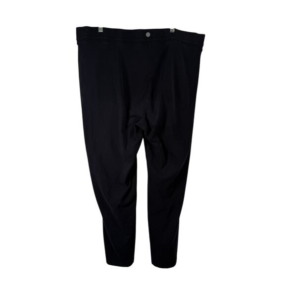 T by Talbots Straight Leg Pull On Pants Black Stretch Casual Womens Plus Size 2x - Picture 4 of 5